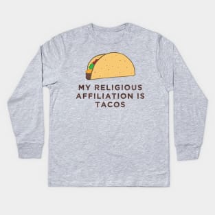 Tacos Cult Kids Long Sleeve T-Shirt